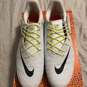 Nike White and Black Soccer Cleats
